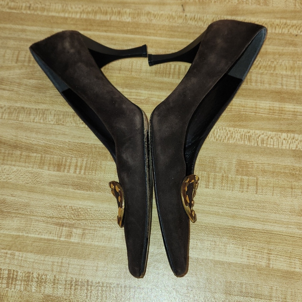Stuart Weitzman Suede Pumps Pointed Toe, size 10 - Picture 4 of 11